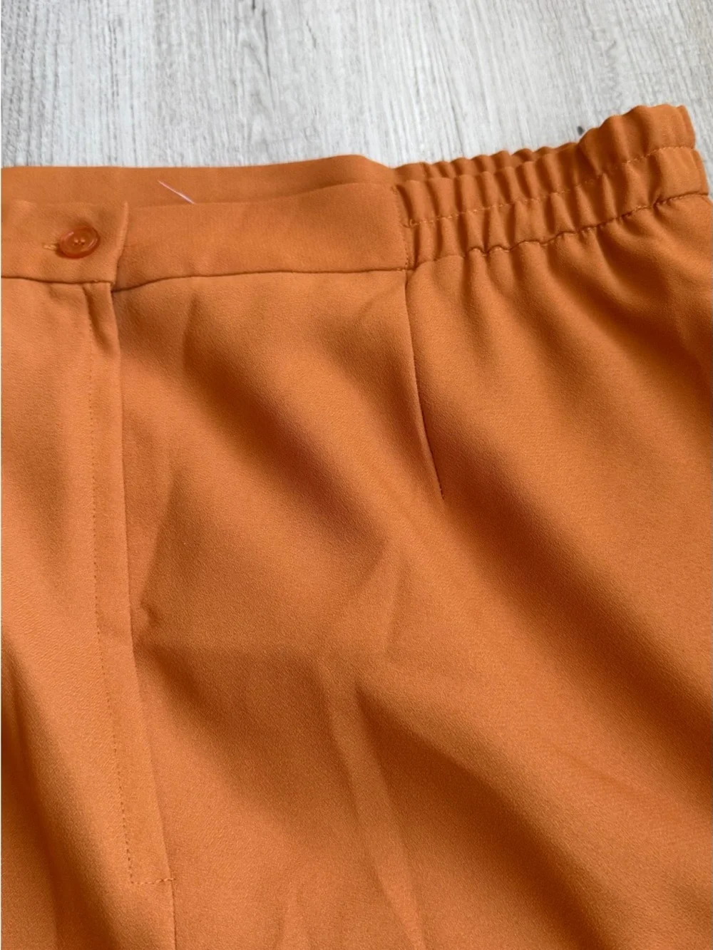 Justin Taylor Plus Size? 'Orange Rust Pencil Skirt Elastic Waist Office. C # 1 B